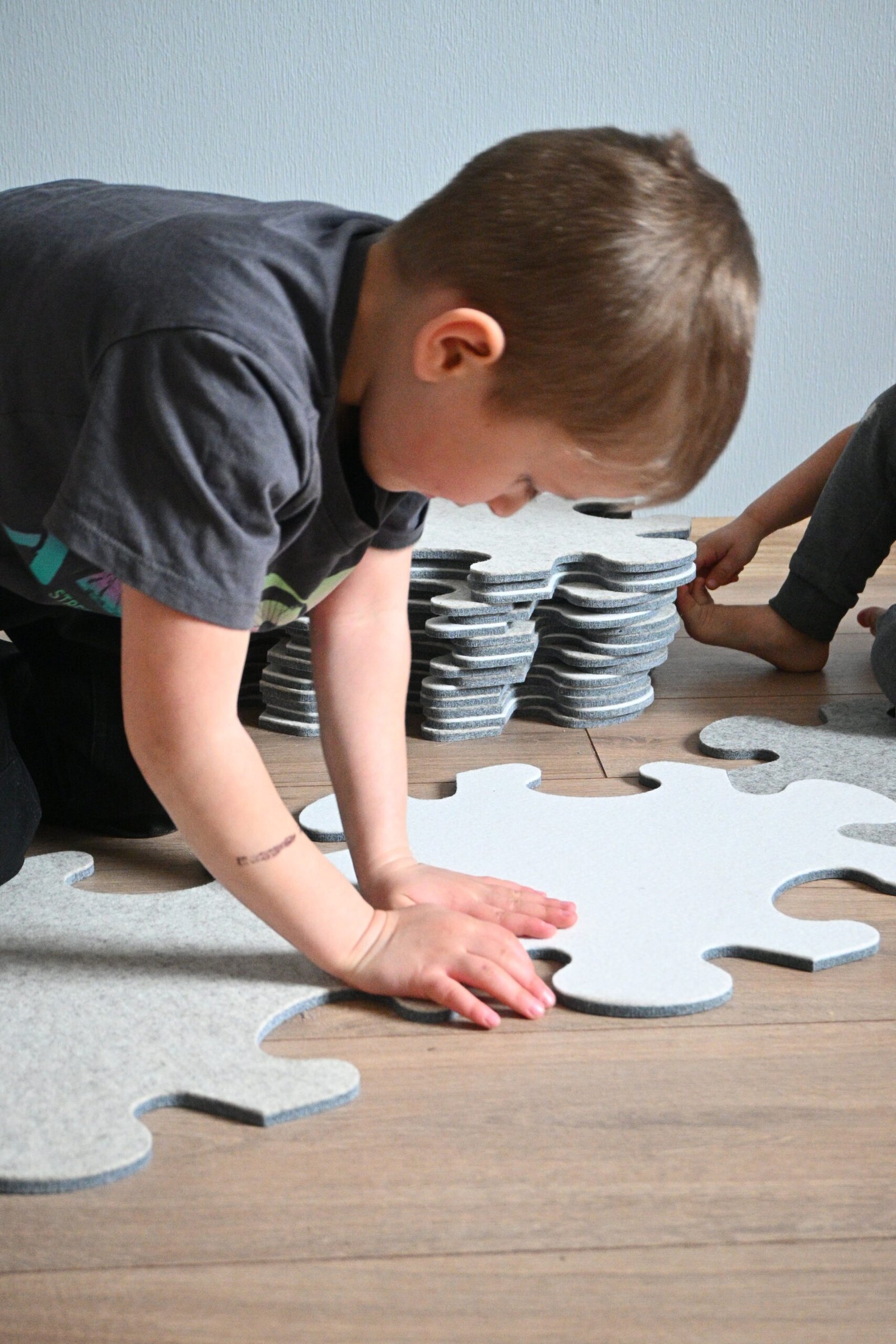 Vilnas filca puzles paklājs