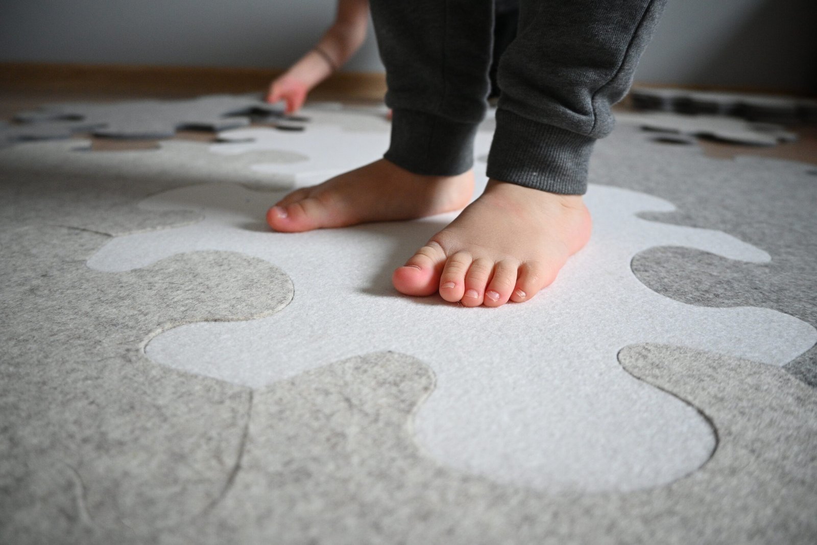 Vilnas filca puzles paklājs